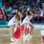 2.6.2023 Wrocław, Występ zespołu Cheerleaders Wrocław na meczu: WKS Śląsk Wrocław vs King Szczecin (Energa Basket Liga) | fot. Paweł Wala/sport.zuzka.pl