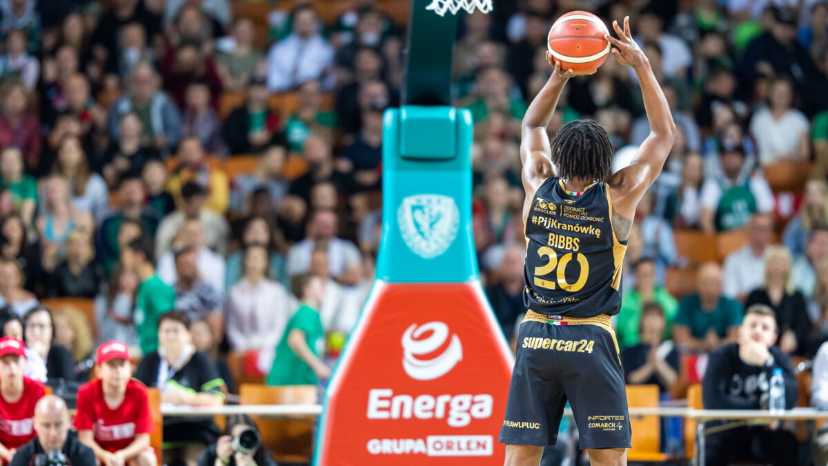 2.6.2023 Wrocław, Finał - 1 mecz Energa Basket Liga: WKS Śląsk Wrocław vs King Szczecin; Na zdjęciu: Justin Bibbs #20 | fot. Paweł Wala/sport.zuzka.pl