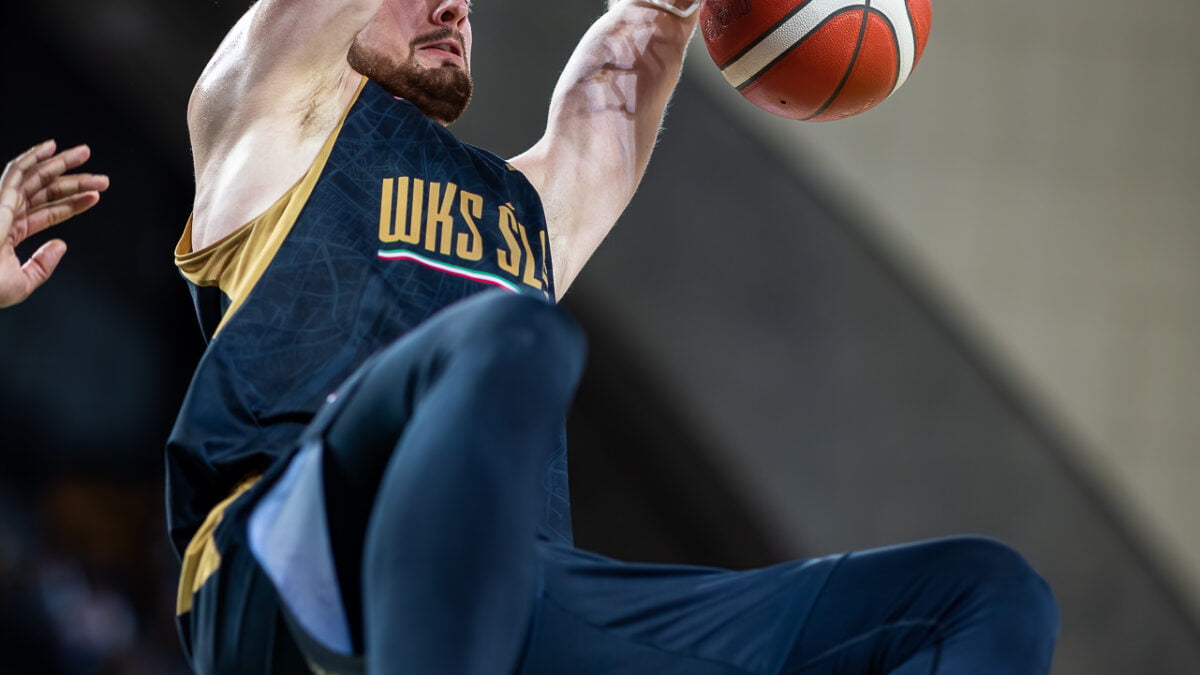 12.6.2023 Wrocław, Finał - 5 mecz Energa Basket Liga: WKS Śląsk Wrocław vs King Szczecin; Na zdjęciu: Aleksander Dziewa #11 | fot. Paweł Wala/sport.zuzka.pl